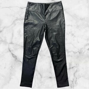 Kendall & Kylie Faux Leather Leggings Black Medium